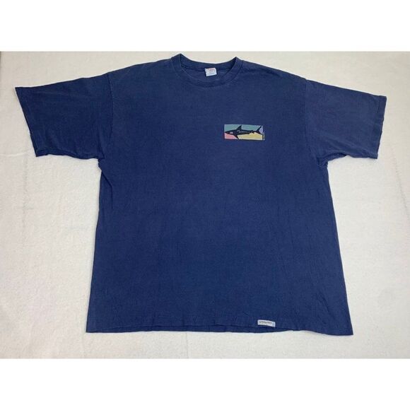 Vintage Carmel By The Sea Shark T-Shirt Blue XL Bay Area Monterey Ocean - Picture 2 of 8